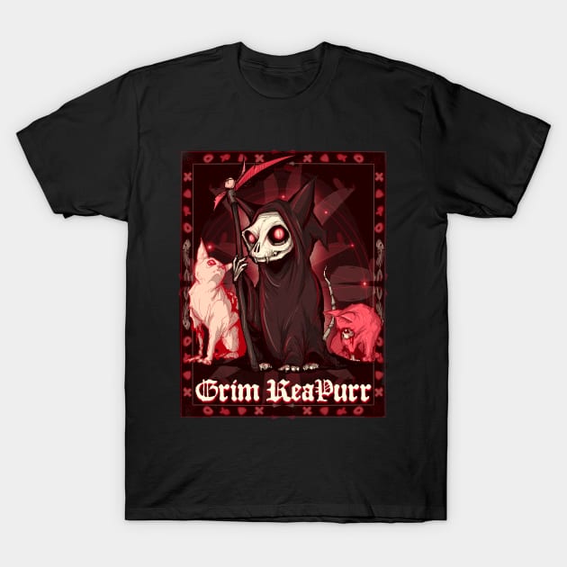 Grim ReaPurr T-Shirt by LVBart